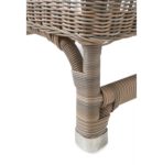 Outdoor Rustic Rattan Nicolas Wing Chair