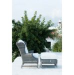 Outdoor Rustic Rattan Nicolas Wing Chair