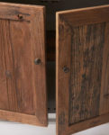 Driftwood Double Cabinet with Wine Rack