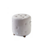 Bowery Footstool, linen, flax