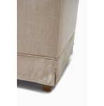 The Club Footstool, linen, flax