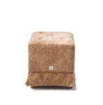 The Club Footstool, pellini, camel