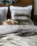 Happy Husky Faux Fur Cushion Cover 50x50cm