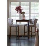 Keith II Lowback Barstool, linen, flax