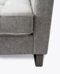 West Houston Sofa 3,5 seater, velvet, platinum