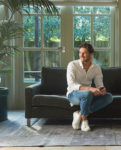 West Houston Sofa 3,5 seater, velvet, shadow