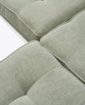 West Houston Corner Sofa Chaise Longue Right, velvet, mint