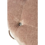 Park Avenue Footstool, D71cm, velvet, dolphin