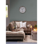 Park Avenue Footstool, D71cm, velvet, dolphin