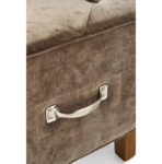 Royalton Footstool, velvet, brown