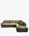 Brompton Cross Corner Sofa Chaise Longue Right, velvet, shadow