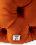 Opera Footstool, velvet, pumpkin