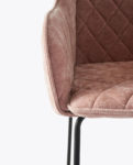 Frisco Drive Dining Armchair, velvet, pink