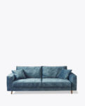Kendall Sofa 3,5 Seater, velvet, petrol