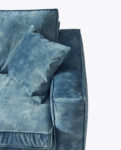 Kendall Sofa 3,5 Seater, velvet, petrol